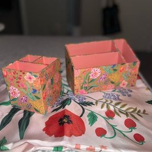 🎀 Floral Desk Storage Set 🎀